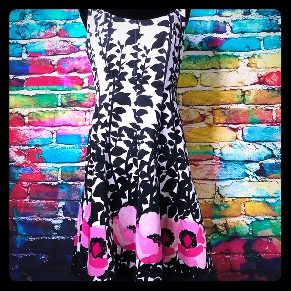 Nine West Dresses & Skirts - Nine West Asymmetrical Abstract Floral Dress 0083